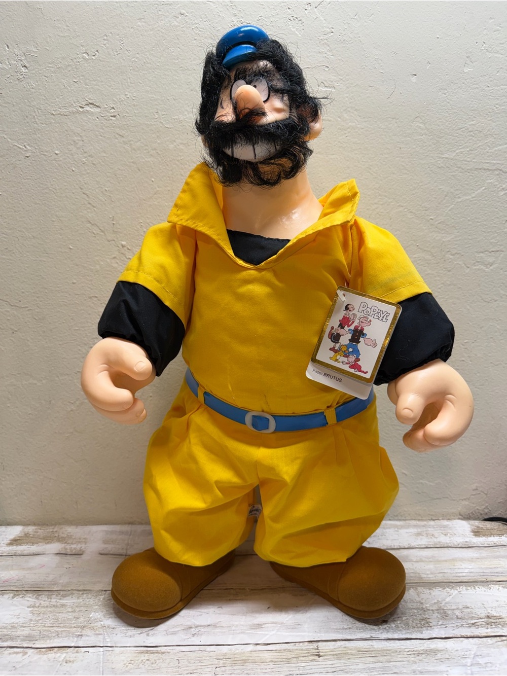 Vintage 1985 Presents Hamilton Gift King  Popeye Brutus Doll P4061 21" NWT